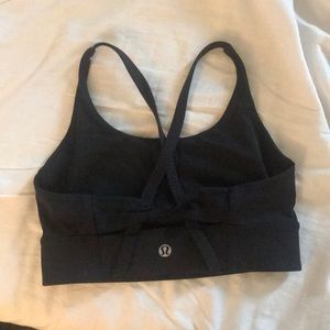 Black Lululemon sports bra